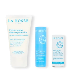 La Rosée Trio CrÃ ̈me mains, Stick lÃ ̈vres & sa recharge