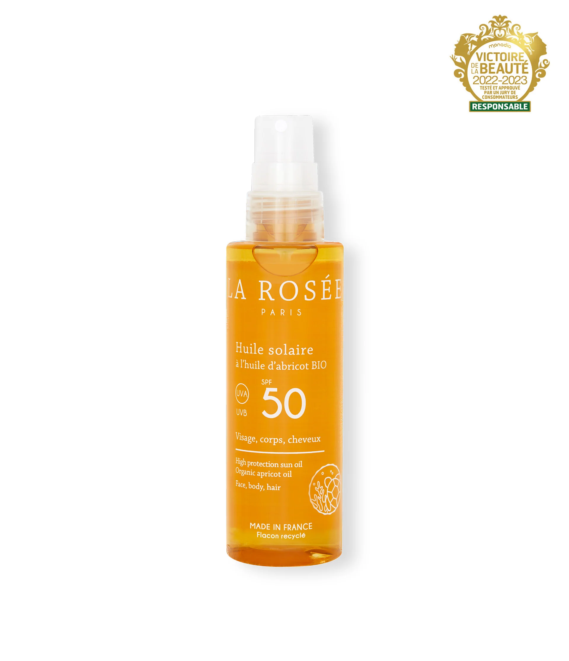 La Rosée Huile solaire SPF 50